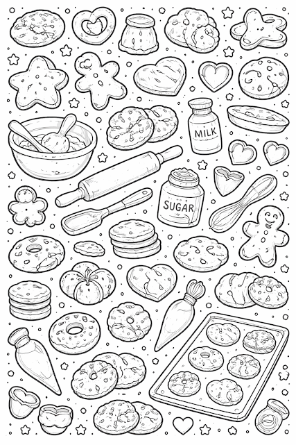 Cookie Coloring Page